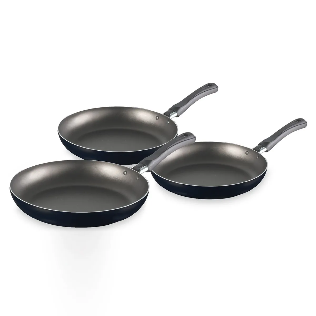 IMUSA - Set de Sartenes Imusa Antiadherente Aluminio 18-20-24 cm