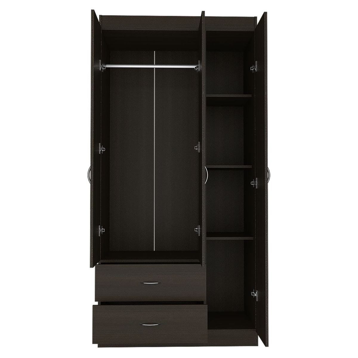 RTA MUEBLES - Closet Moderno en Melamina 3 Puertas 2 Cajones 180 x 90 x 47 cm RTA Design  - Mueble