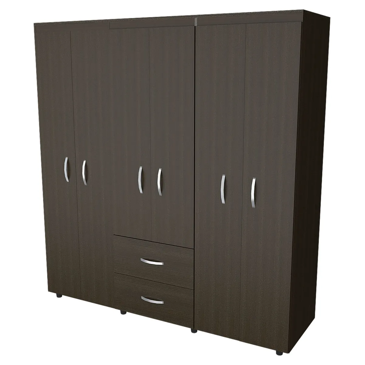 RTA MUEBLES - Closet Moderno en Melamina 6 Puertas 2 Cajones 180 x 170 x 50 cm RTA Design  - Mueble