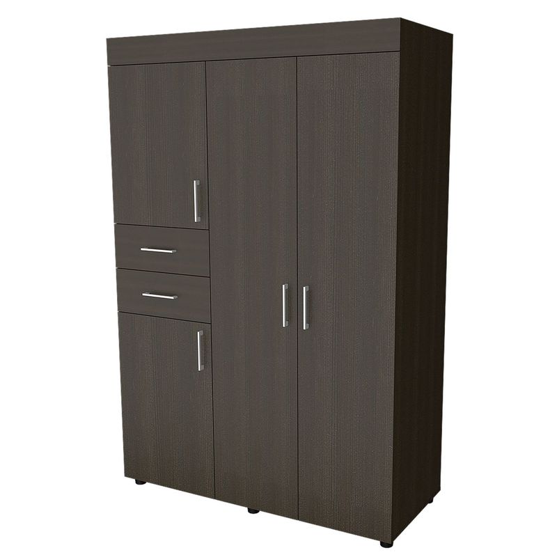 RTA MUEBLES - Closet Moderno en Aglomerado MDP 4 Puertas 2 Cajones 180 x 120 x 50 cm RTA Design  - Mueble