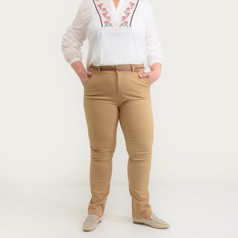 NEWPORT - Pantalón Wide Leg Mujer Tiro medio Newport