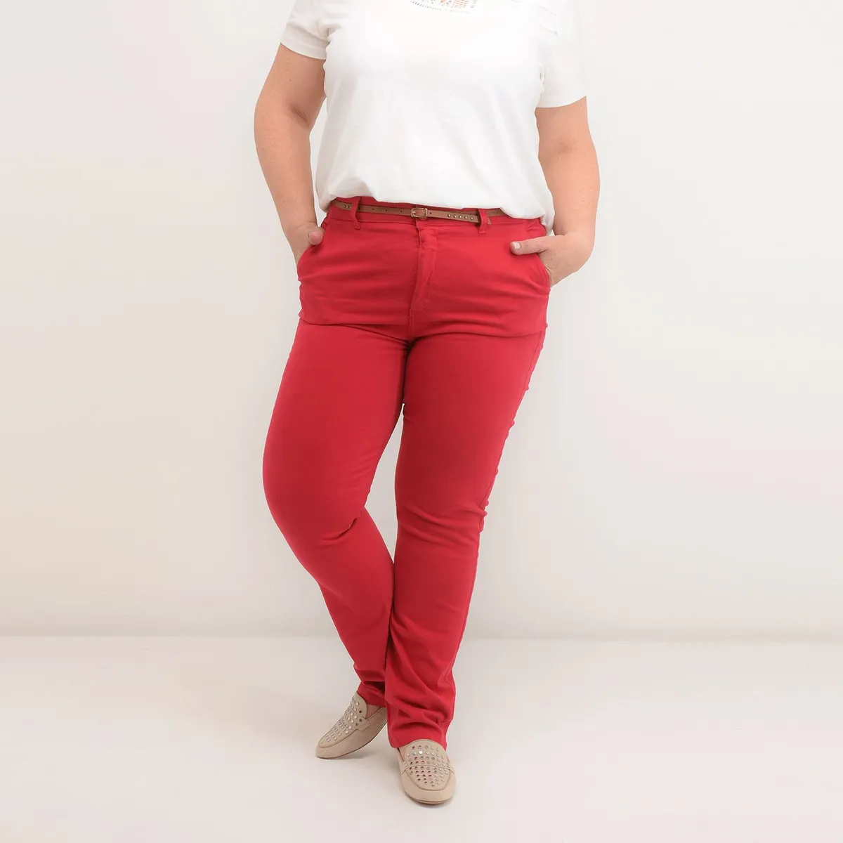 NEWPORT - Pantalón Wide Leg Mujer Tiro medio Newport