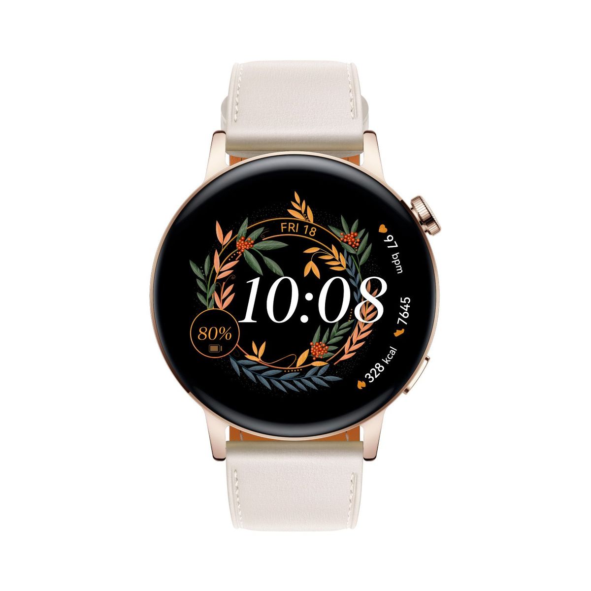 HUAWEI - Smart watch Huawei Watch GT3 42 mm Reloj inteligente hombre y mujer. Monitoreo ritmo cardiaco y sueño. +100 modos de entrenamiento. Resistente al agua