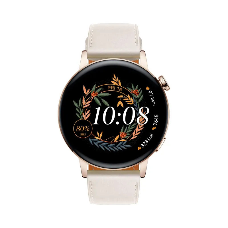 HUAWEI - Smart watch Huawei Watch GT3 42 mm Reloj inteligente hombre y mujer. Monitoreo ritmo cardiaco y sueño. +100 modos de entrenamiento. Resistente al agua