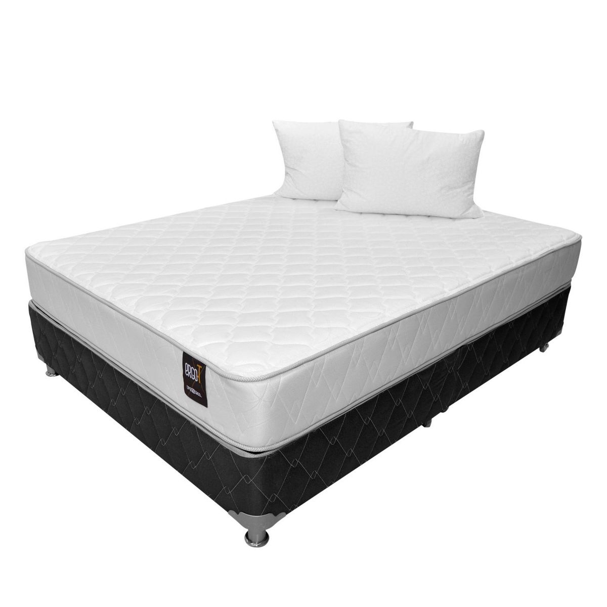 COLCHONES ROSEN - Colchón con basecama Doble Ergo T 190 x 140 cm + Almohadas Colchones Rosen