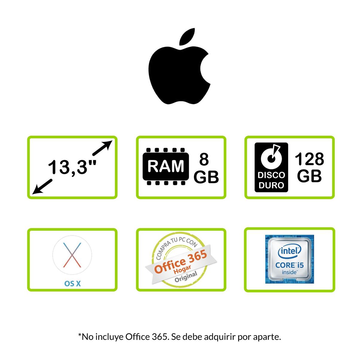 APPLE - MacBook Air 13.3" 8GB 128GB Ci5 |MMGF2E/A