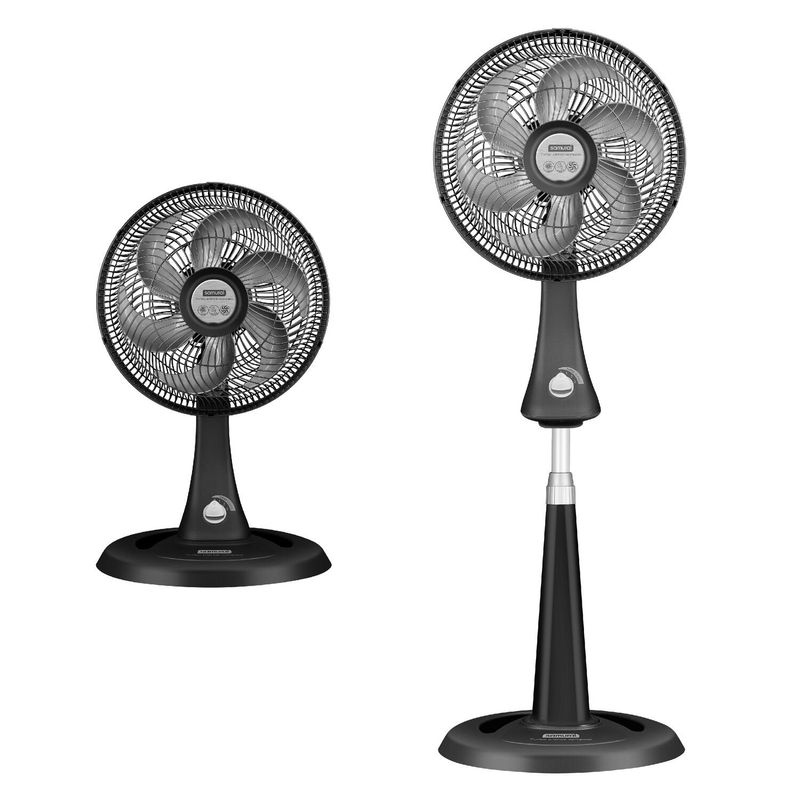 SAMURAI - Ventilador Turbo Silence Compact 2 en 1 