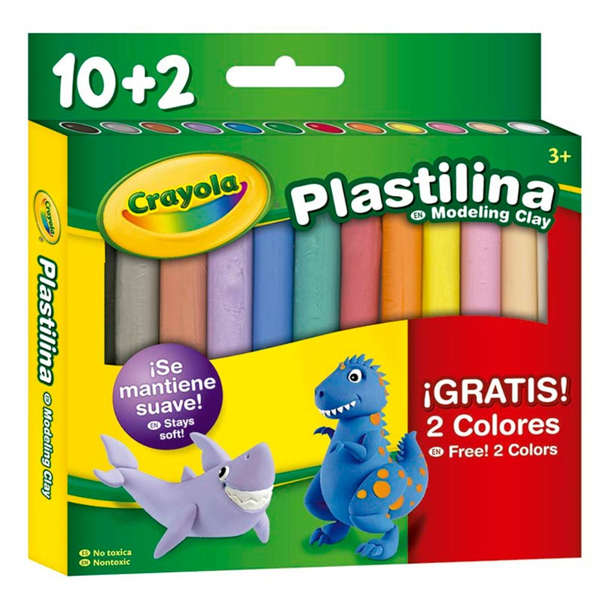 CRAYOLA - Set de Útiles Barras de Plastilina 10+2 Crayola