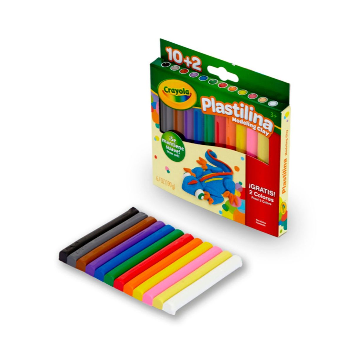 CRAYOLA - Set de Útiles Barras de Plastilina 10+2 Crayola