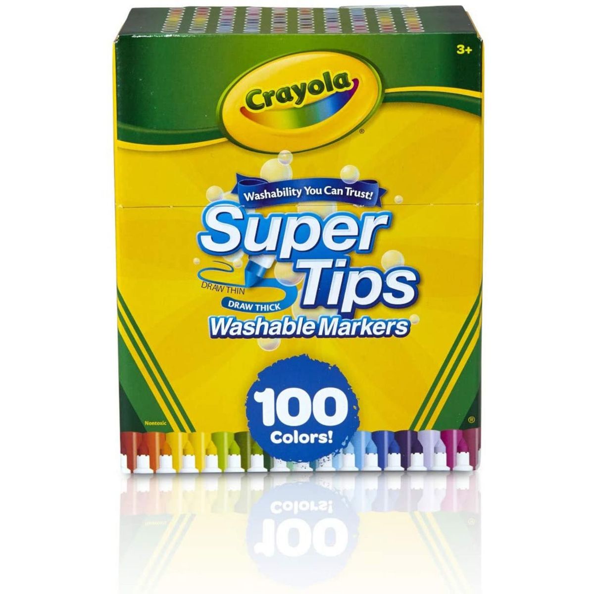 CRAYOLA - Set de Útiles Marcadores Lavables Supertips x100 Crayola