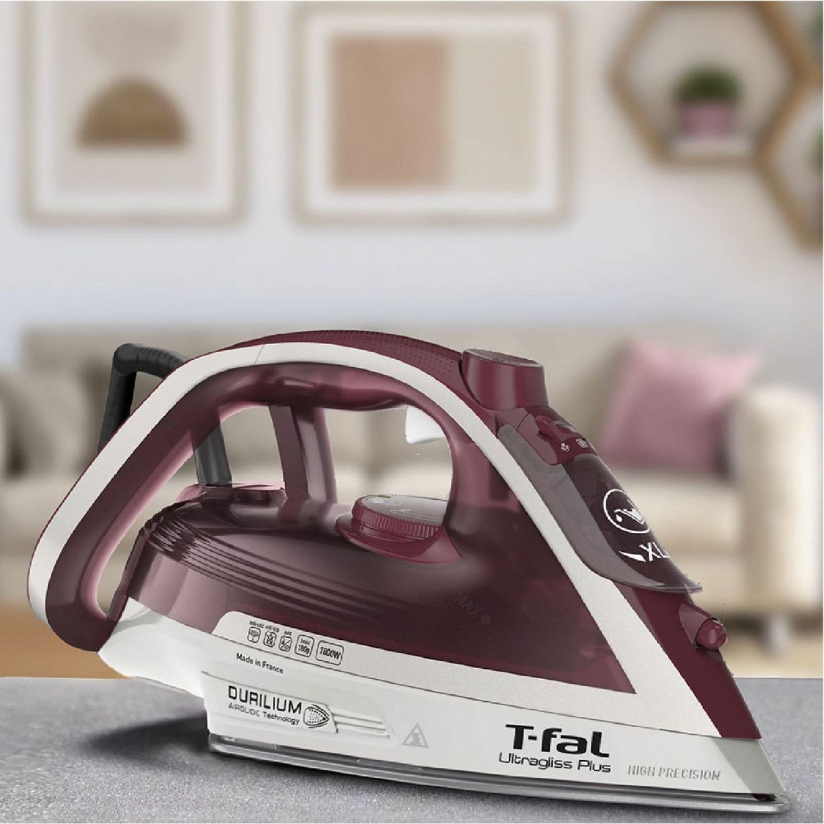 T-FAL - Plancha a Vapor T-fal Ultragliss Plus 1800W Antiadherente