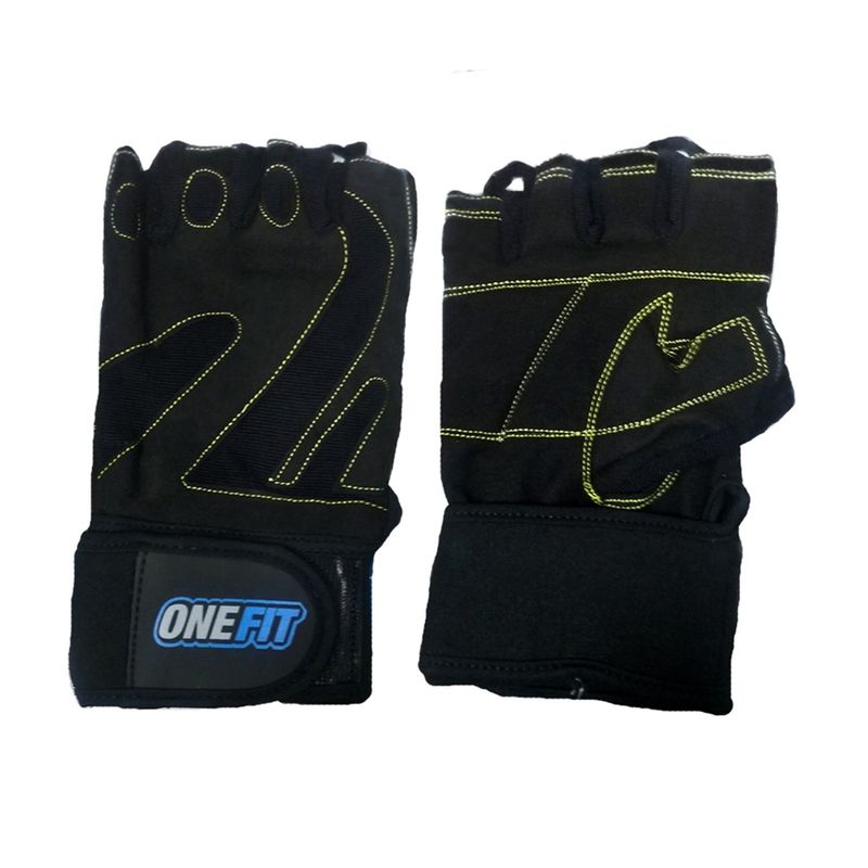 ONEFIT - Guantes Muñequera para Gimnasio Talla M