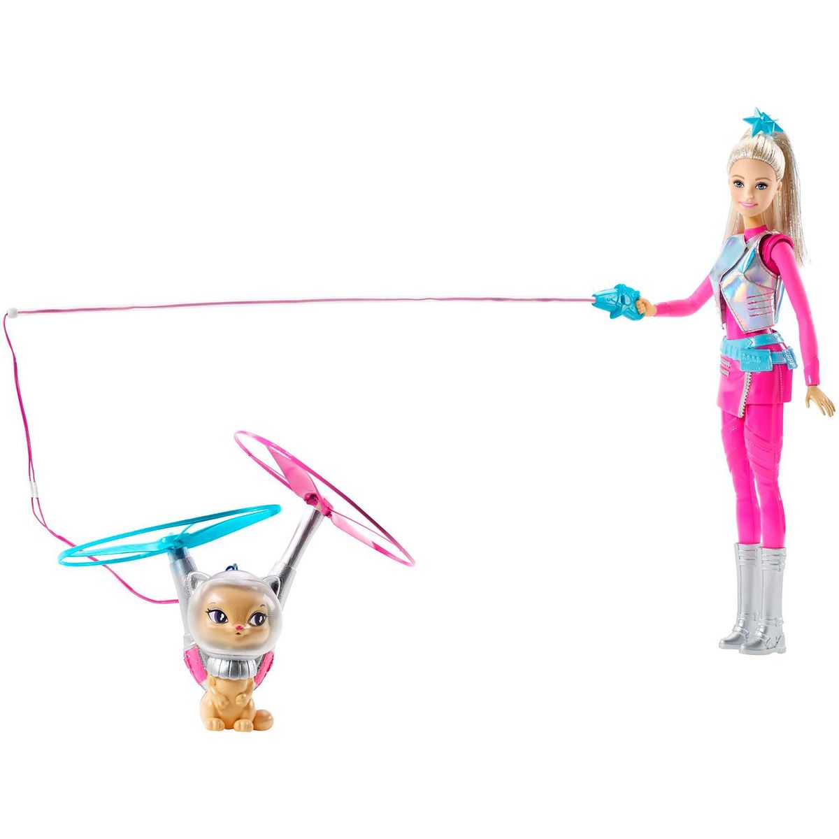 BARBIE - Barbie Aventura espacial y Mascota Voladora