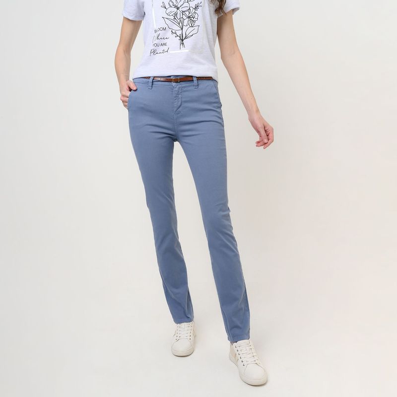 NEWPORT - Pantalón Wide Leg Mujer Tiro medio Newport