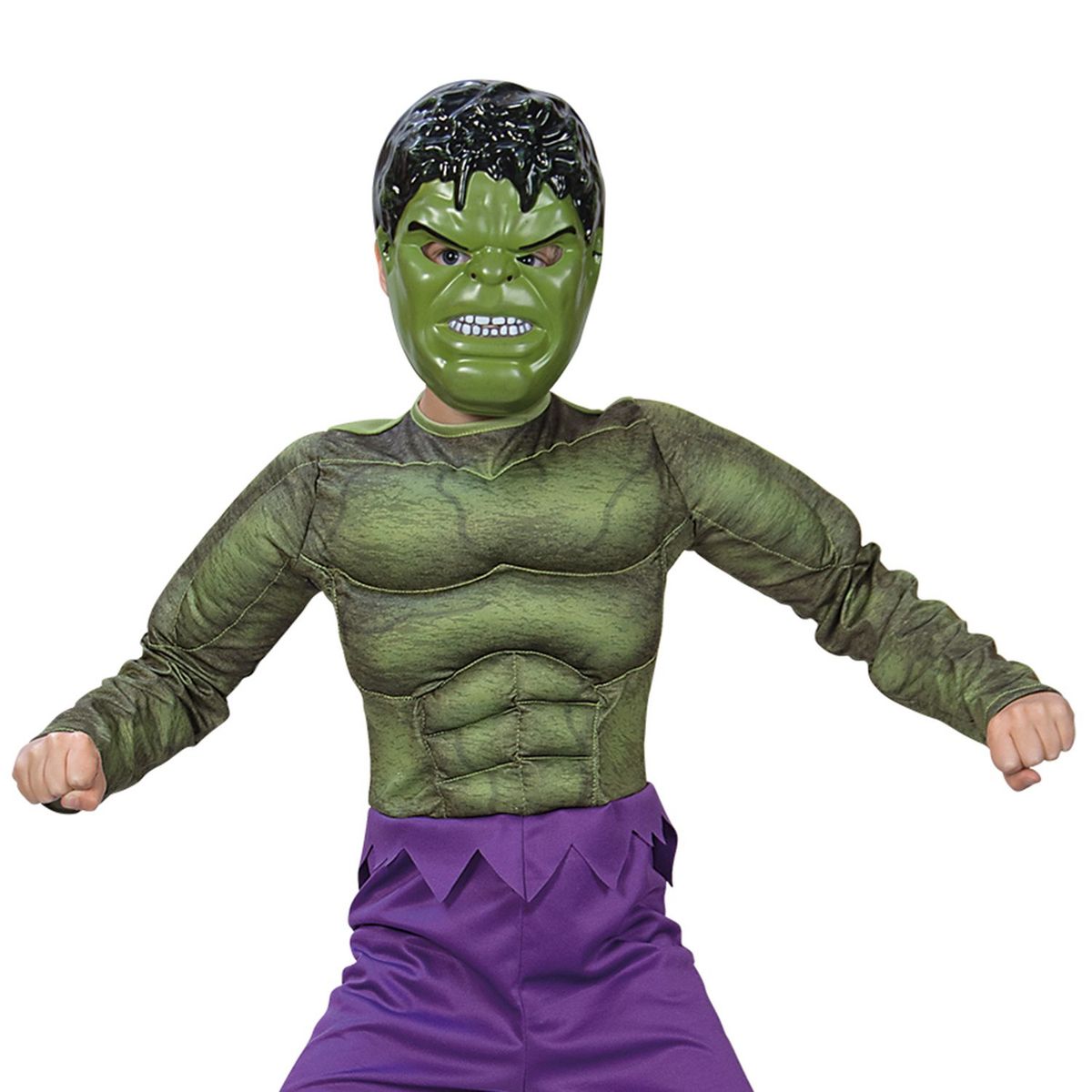 MARVEL - Disfraz para niño Hulk Avengers superhéroe fantasía
