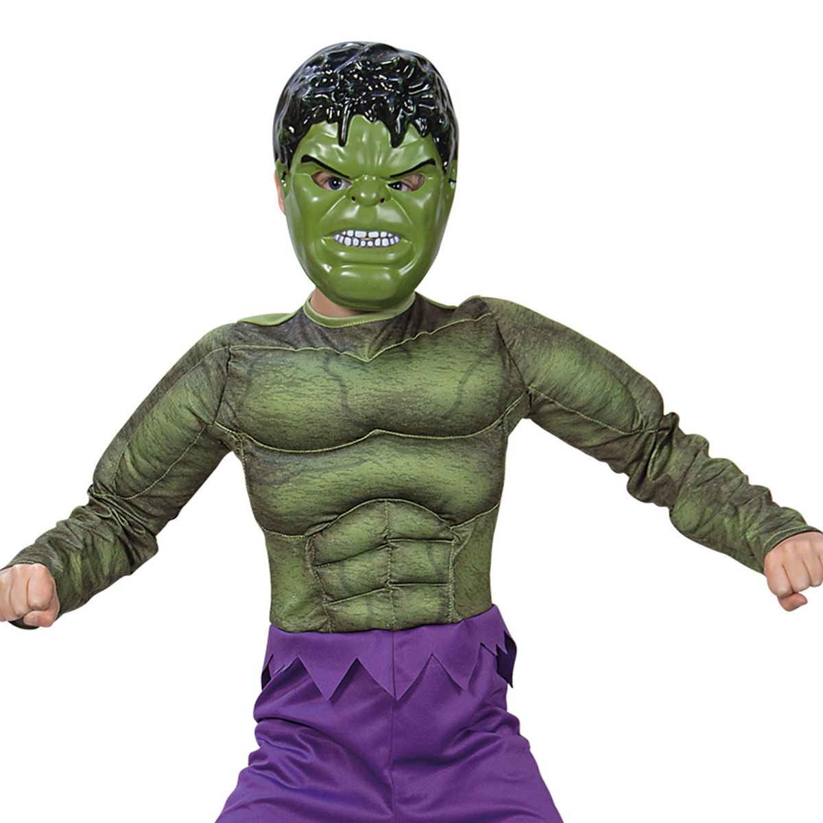 MARVEL - Disfraz de Hulk Avengers para niño Marvel  - Disfraz Hulk