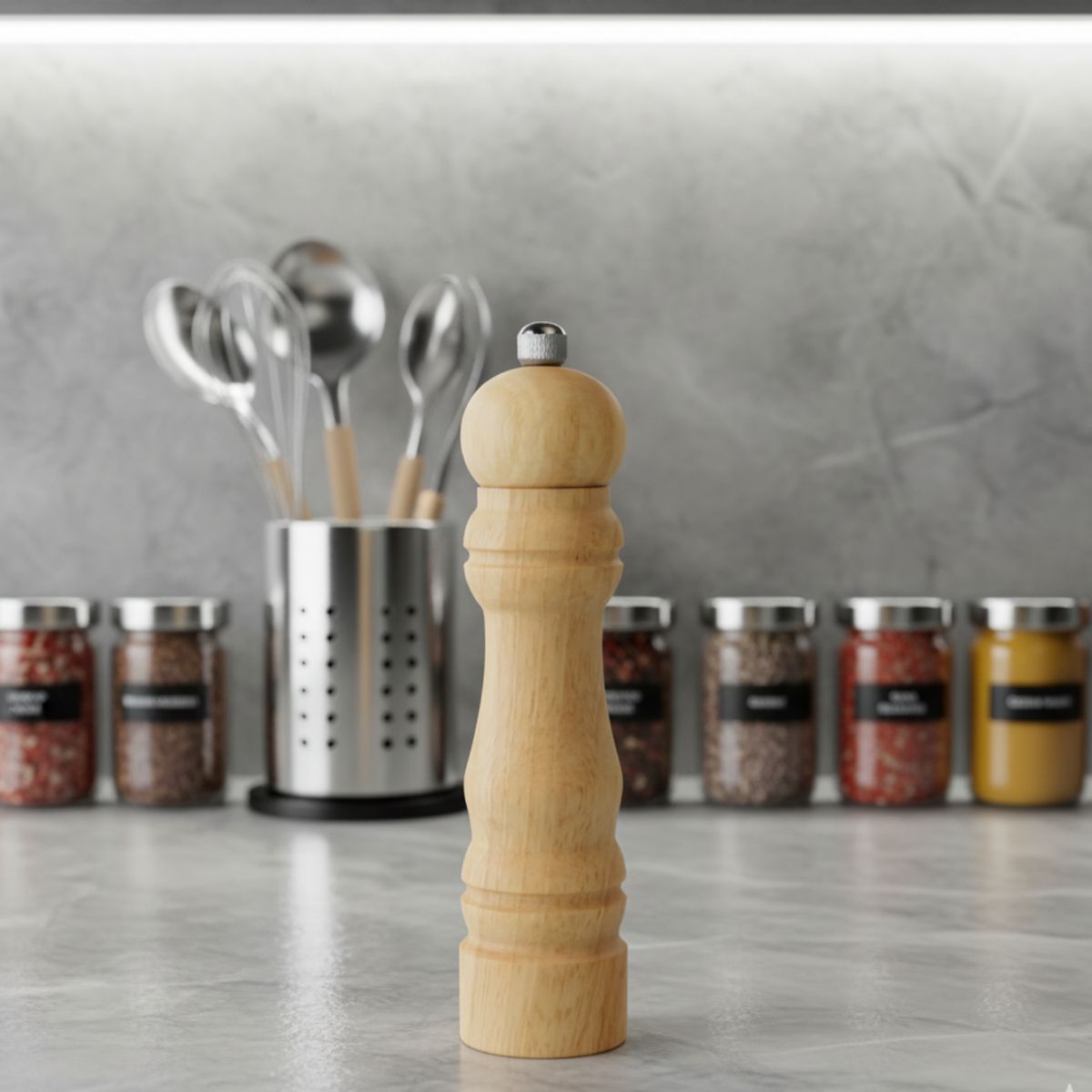 METALTEX - Pimentero en Madera Metaltex: 26 cm