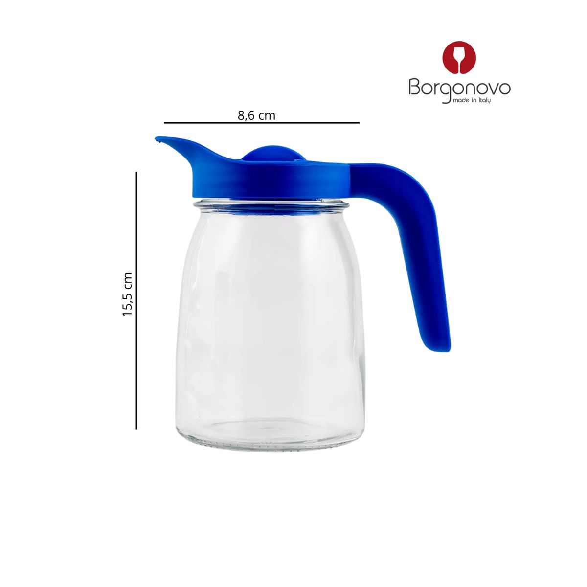 BORGONOVO - Jarra de Vidrio Borgonovo: 1000 ml