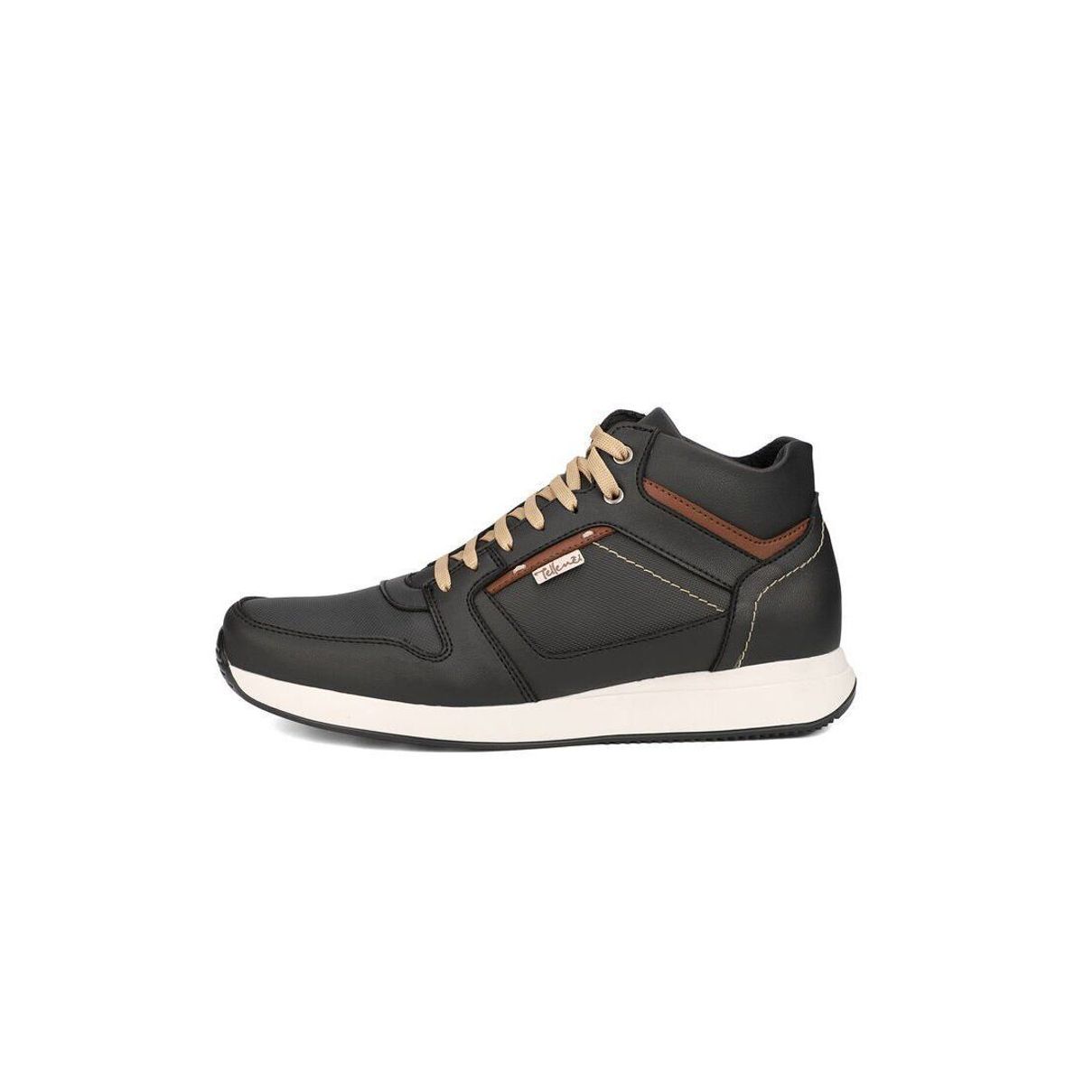 TELLENZI - Zapatos casuales tipo tenis tellenzi  hombre negro  f1986