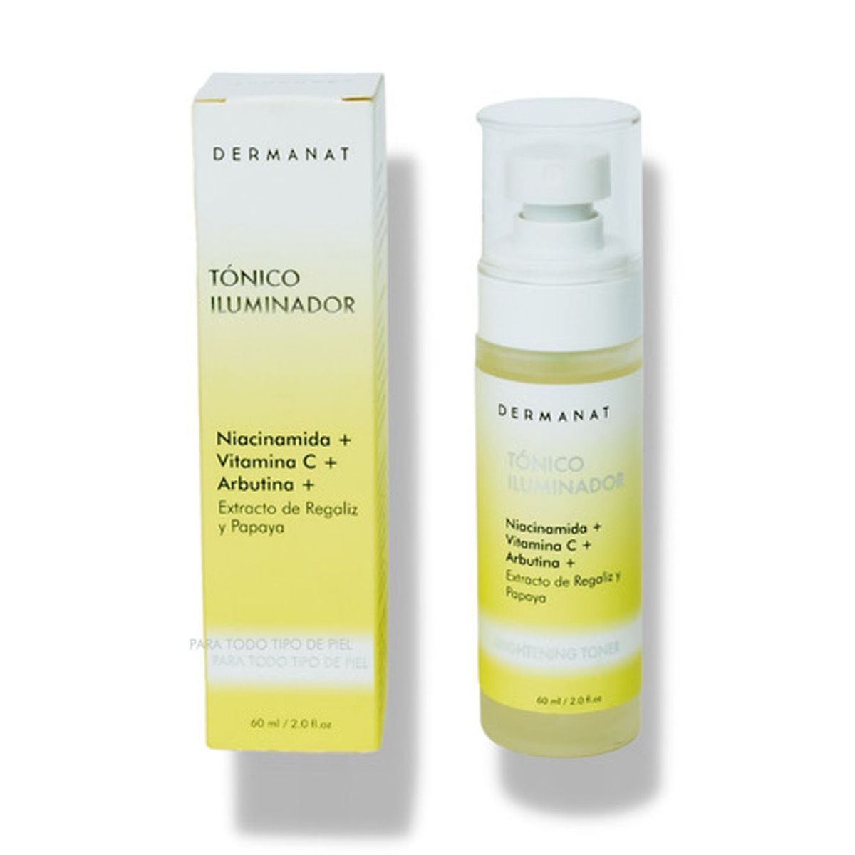 DERMANAT - Tónico Facial Iluminador Dermanat para Todo tipo de piel 60 ml