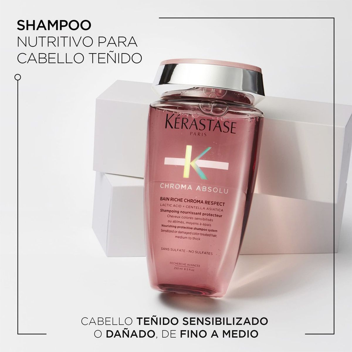 KERASTASE - Shampoo Kérastase Riche Chroma Absolu respect nutrición cabello con color 250ml