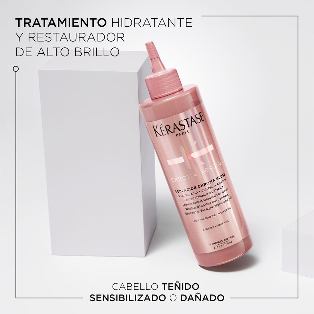 KERASTASE - Tratamiento Kérastase Chroma Absolu Soin brillo cabello con color 210ml