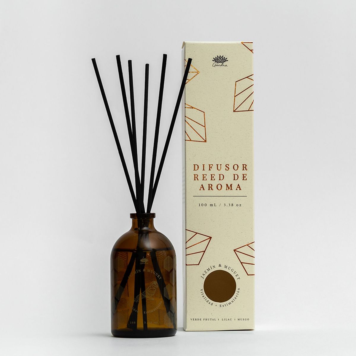 GANDHA - Aromatizador Vidrio 23 x 5.5 cm Gandha