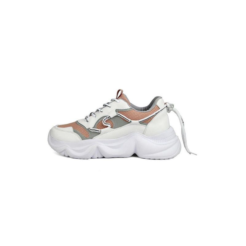 TELLENZI - Tenis sneakers dama nude*blanco tellenzi dp03