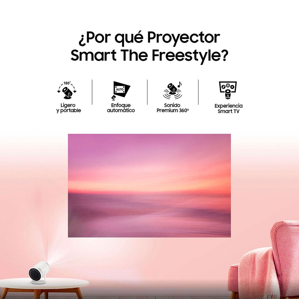 SAMSUNG - Proyector Samsung The Freestyle