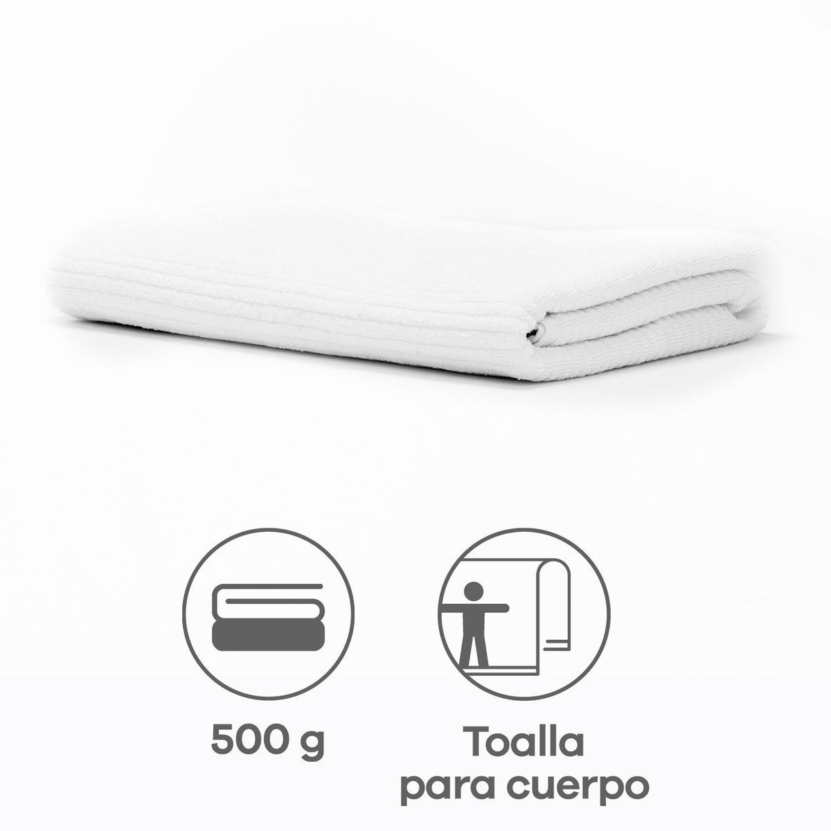 MICA - Toalla de cuerpo 550 g Barritas 70 x 140 cm