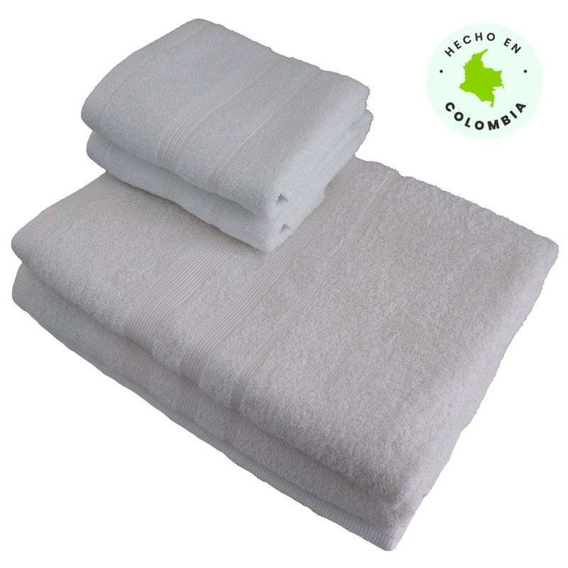 BASEMENT HOME - Juego de Toallas 450 g Set Lavanda 40 x 70 cm