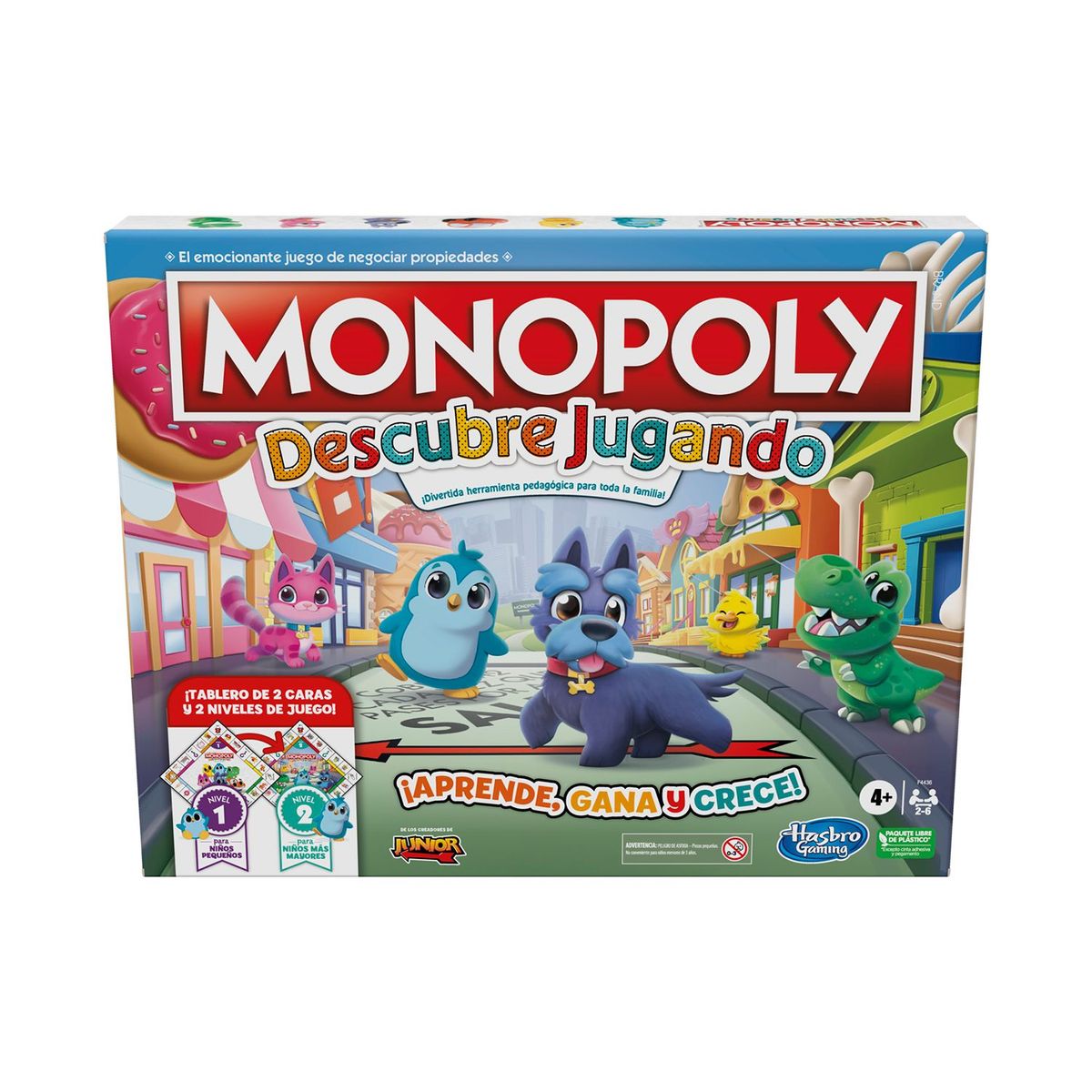 HASBRO - Juego de mesa Monopoly Descubre jugando