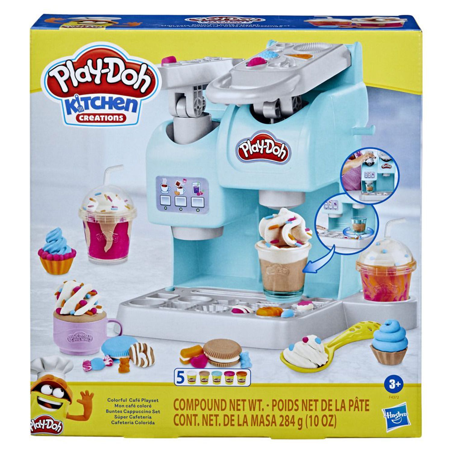 Kitchen Creations Play Doh, para hacer bebidas viene con masas