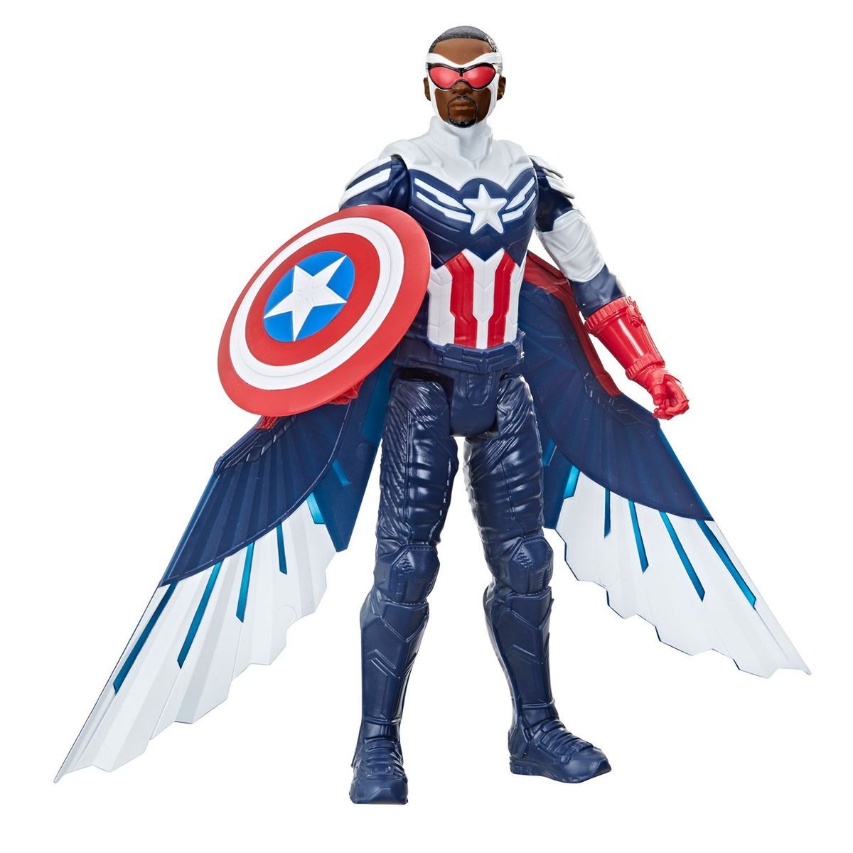 MARVEL - Figura de Acción Avengers Titan Hero Series Falcon Capitan America