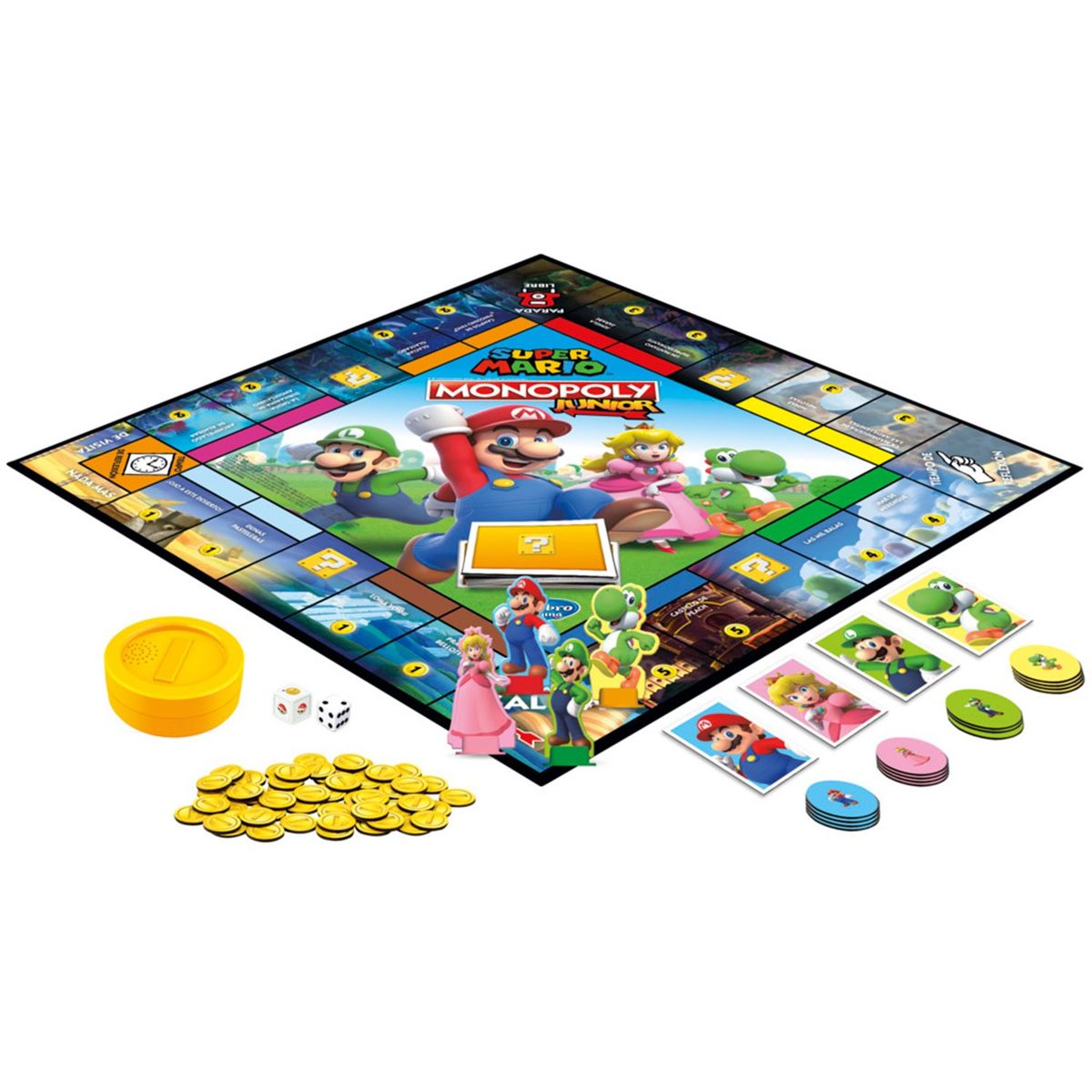 HASBRO - Juego de Mesa Monopoly: Junior Super Mario