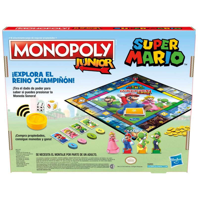 Hasbro Monopoly Gamer Monopoly De Mario Bros Precio Juego De Mesa