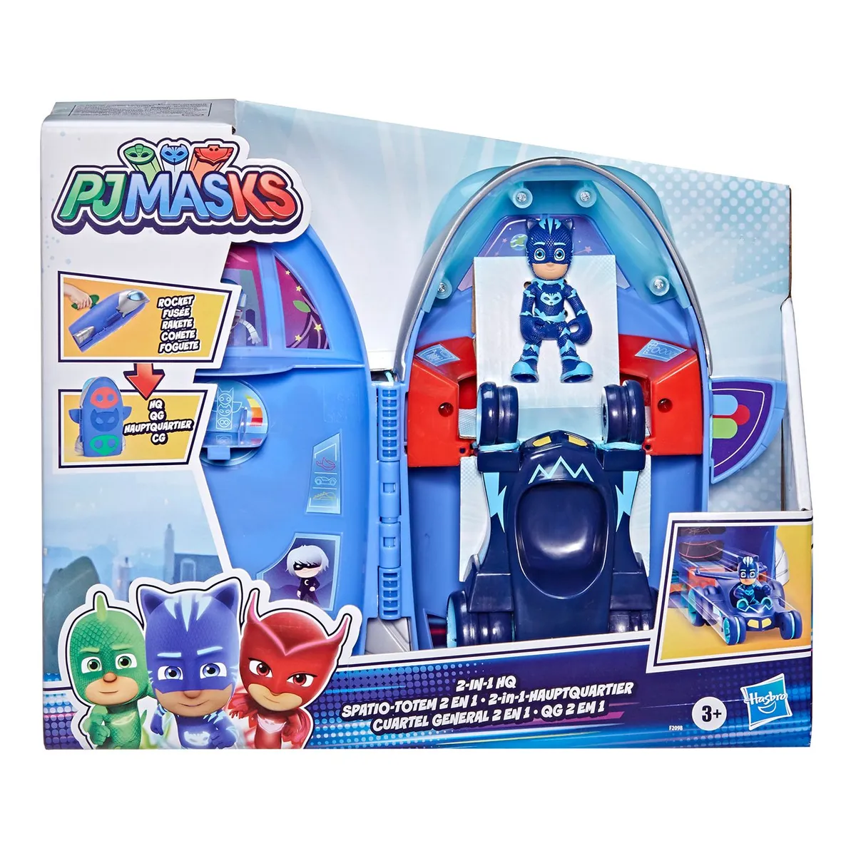 PJ MASKS - Set Pj Masks Cuartel General 2 En 1 Connor
