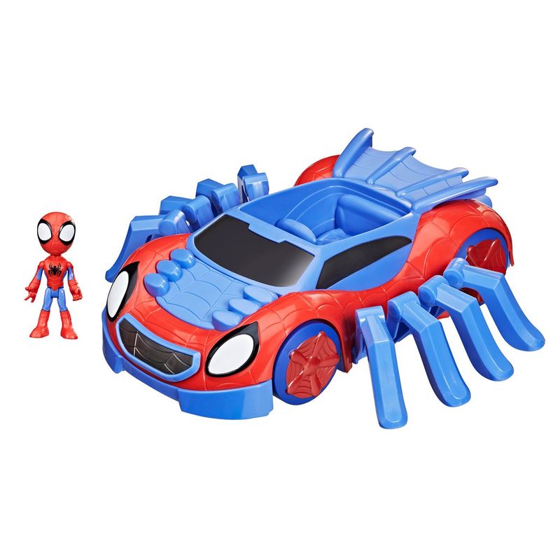 DISNEY - Spiderman Figura de Acción Spidey And His Amazing Friends Super Vehículo Araña