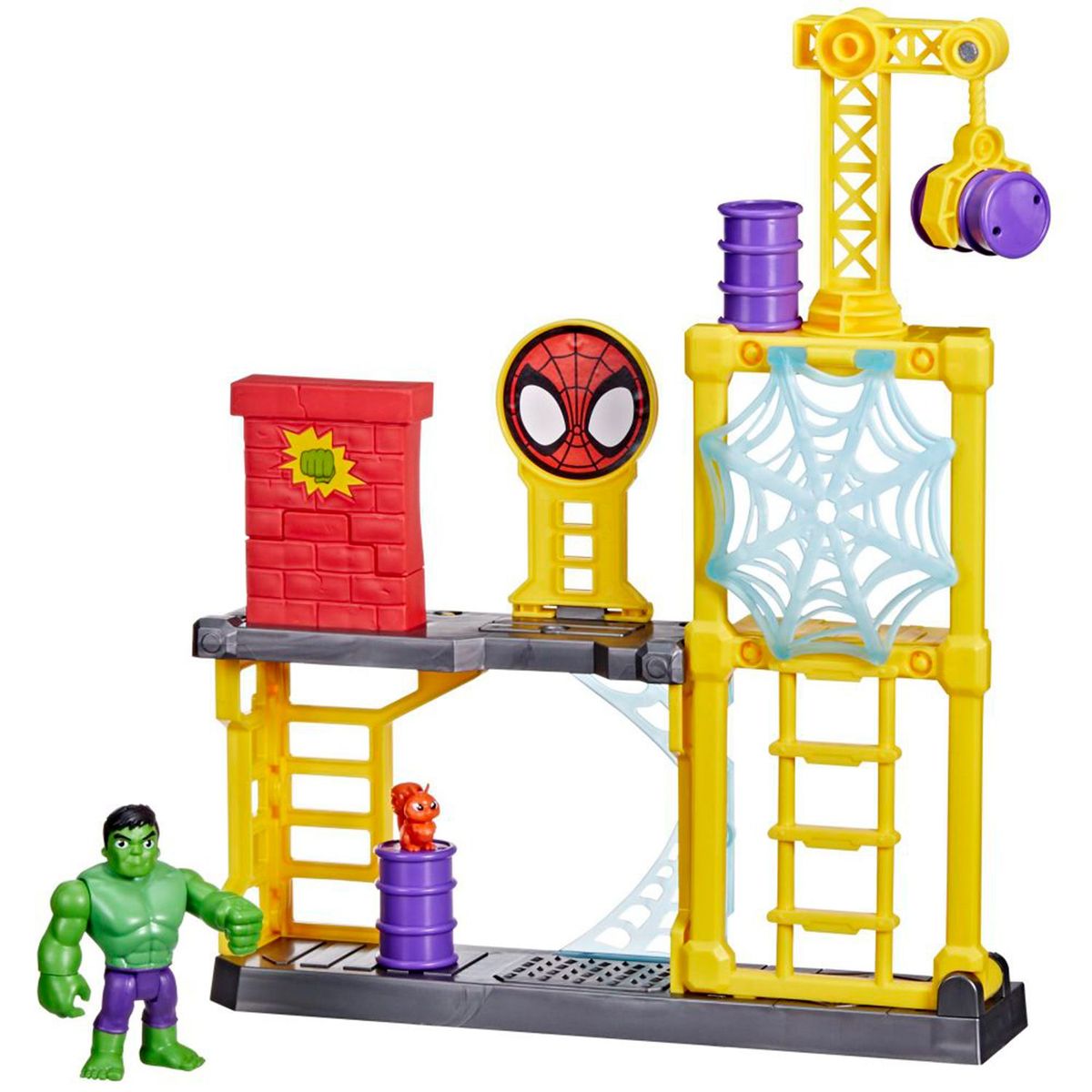 SPIDEY - Spiderman: Figura de acción Marvel Spider-man y sus amigos Parque de Juegos Hulk