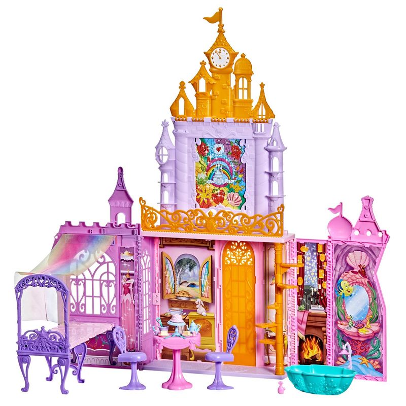 DISNEY - Muñeca Disney Princesas Gran Castillo Portatil Castillo Basico