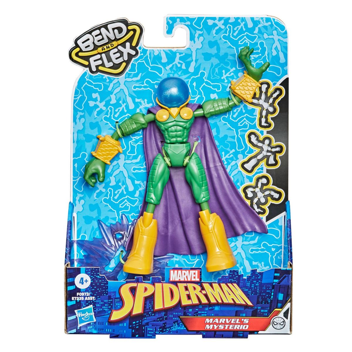 DISNEY - Figura de Acción Spiderman Bend And Flex Marvels Mysterio