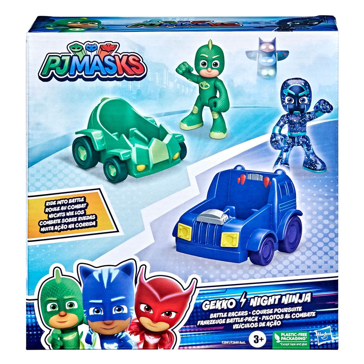 PJ MASKS - Figura de Acción Pj Masks Pilotos Al Combate Gekko & Night Ninja