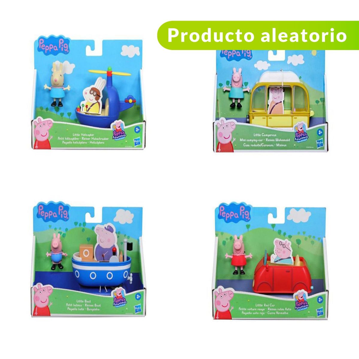 PEPPA PIG - Muñeca Peppa Pig Pequeños Vehículos Surido: Producto Aleatorio