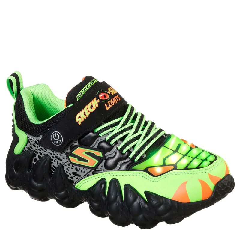 SKECHERS - Tenis Skechers Saurus Lights Niño Velcro
