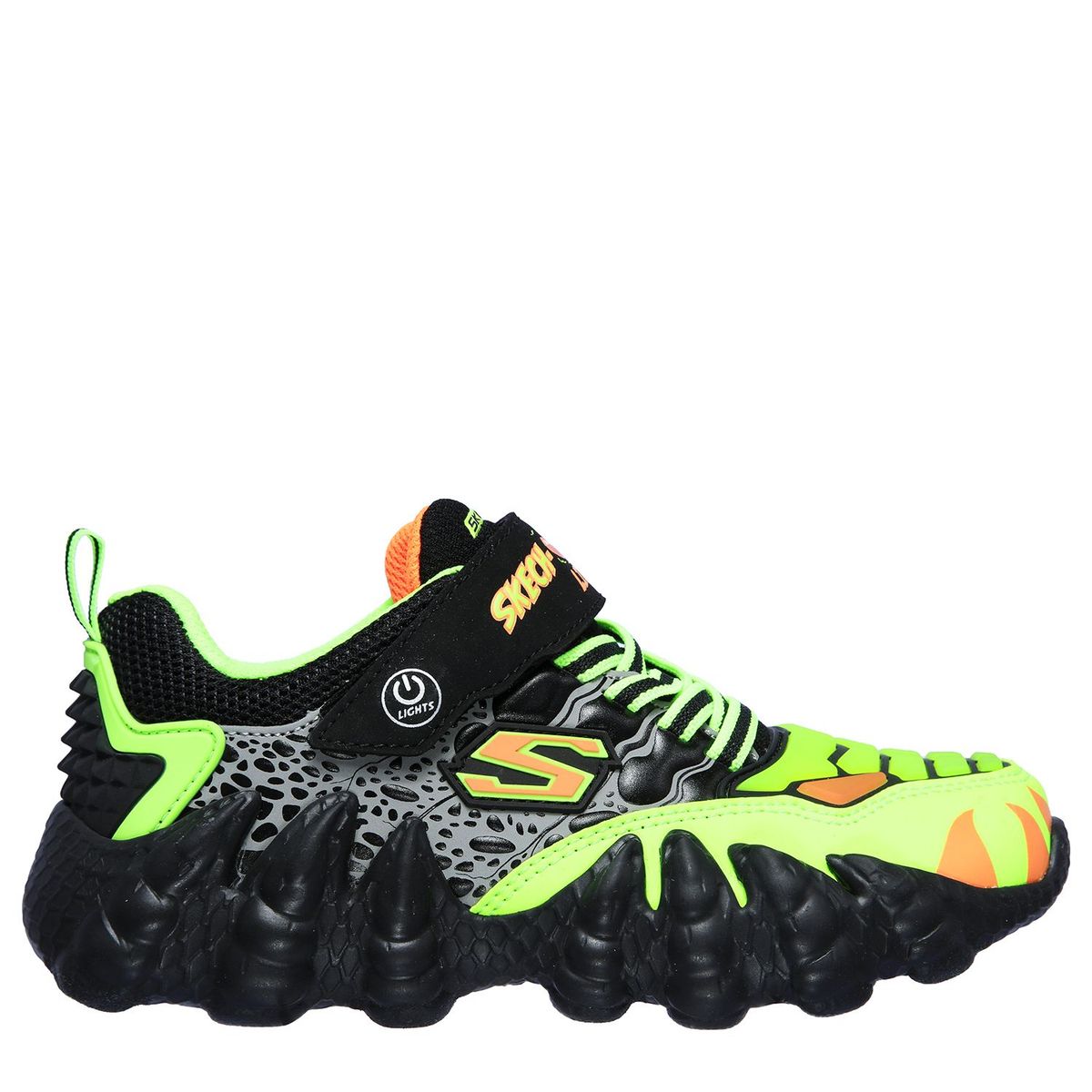 SKECHERS - Tenis Skechers Saurus Lights Niño Velcro