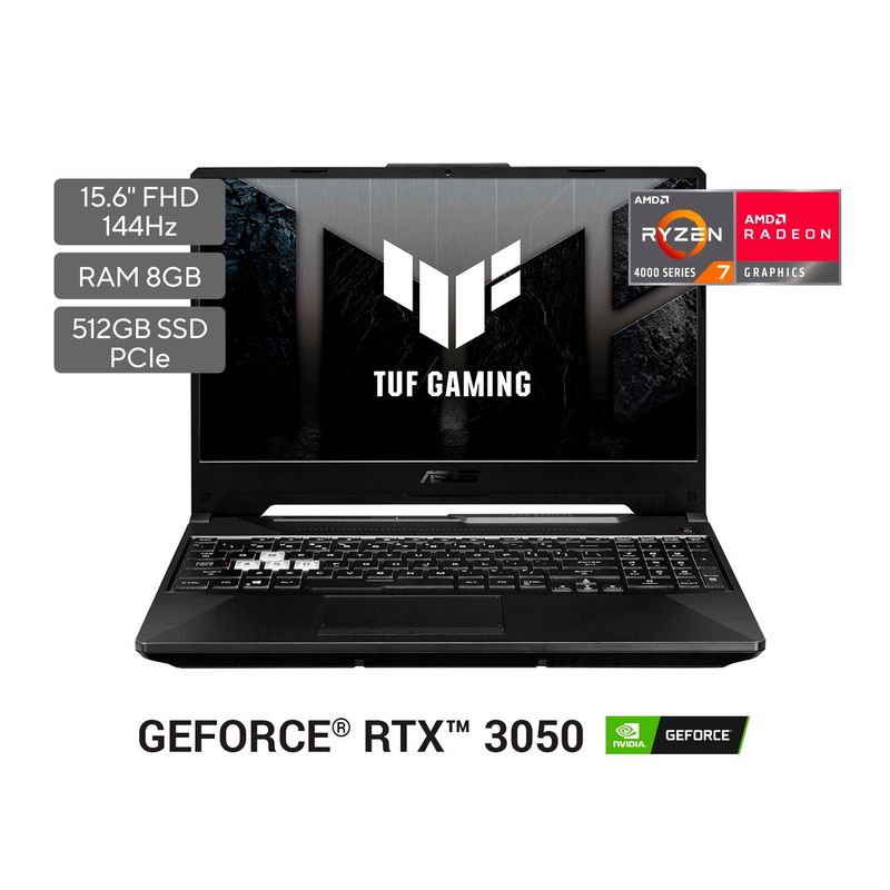 ASUS - Portátil Gamer Asus TUF A15 15.6 Pulgadas AMD RYZEN R7 8GB 512GB
