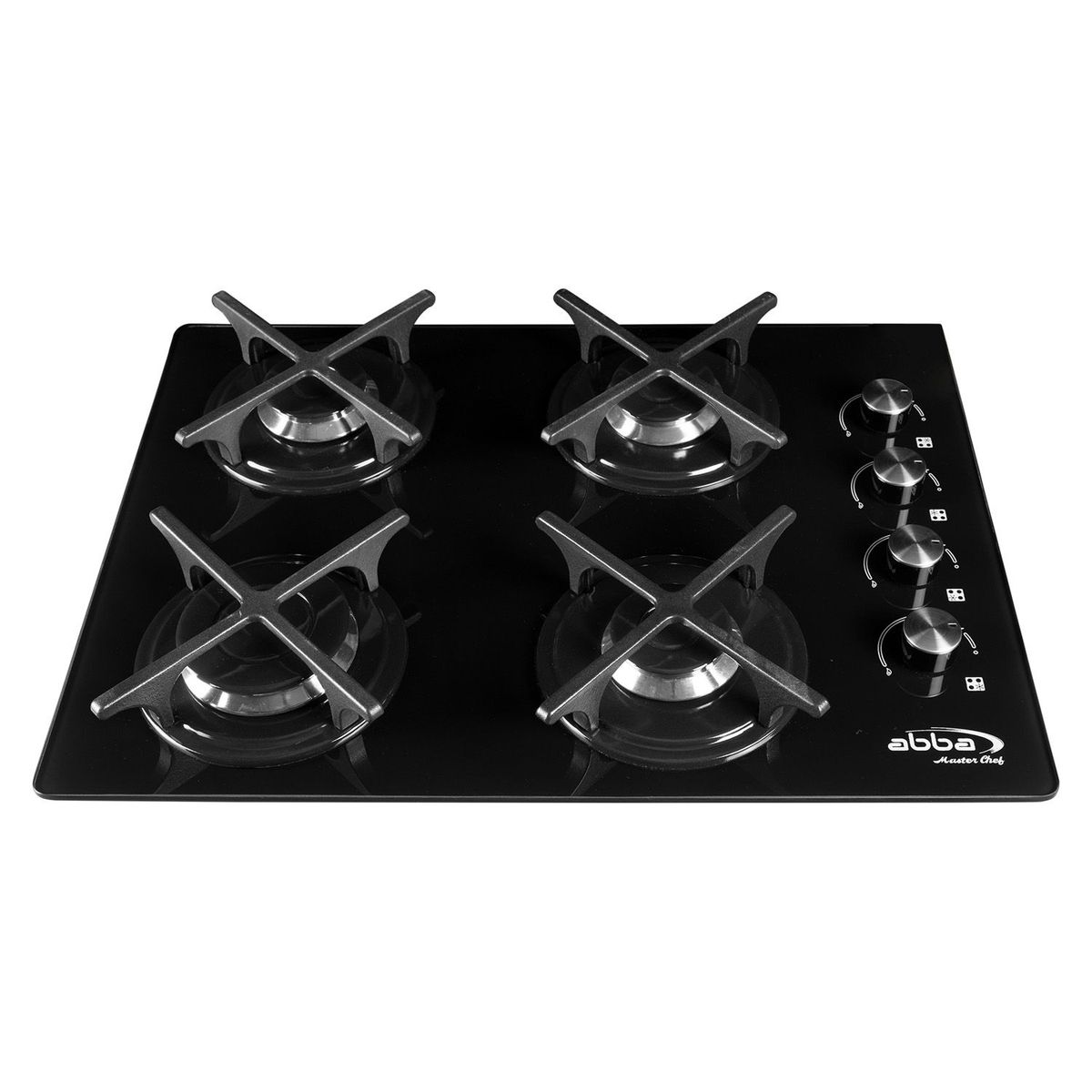 ABBA - Estufa de Empotrar Vidrio Gas Natural 4 Puestos CG401V3CN