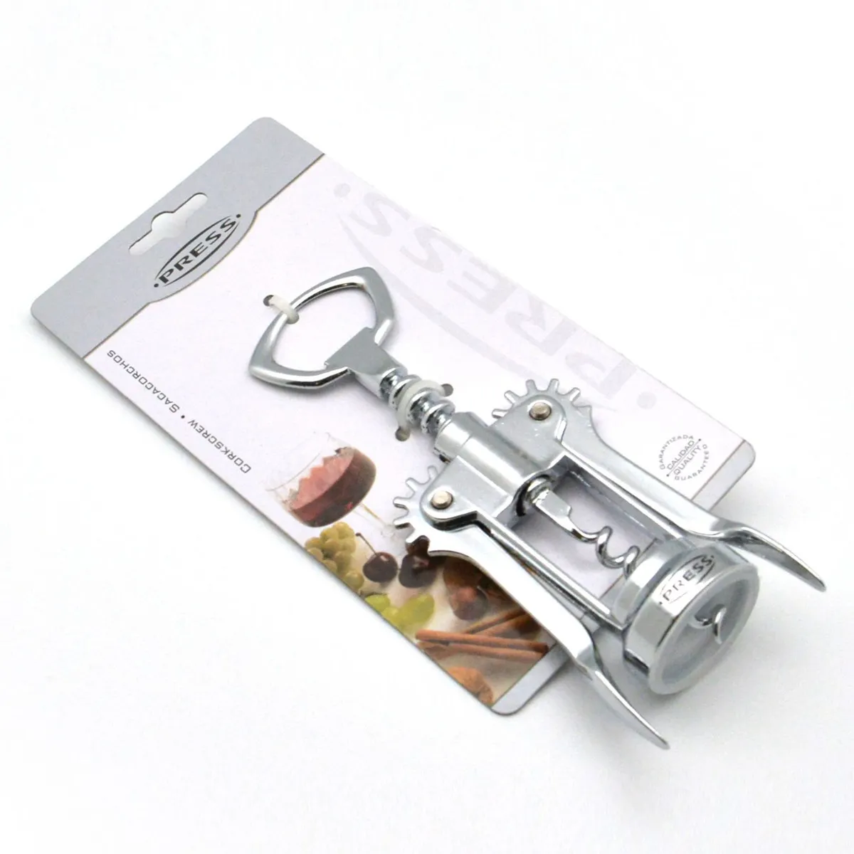 PRESS - Sacacorchos Cromado