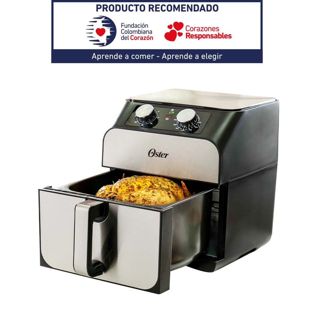 OSTER - Freidora de aire Sin Aceite Oster® 6.8 Litros  Air Fryer