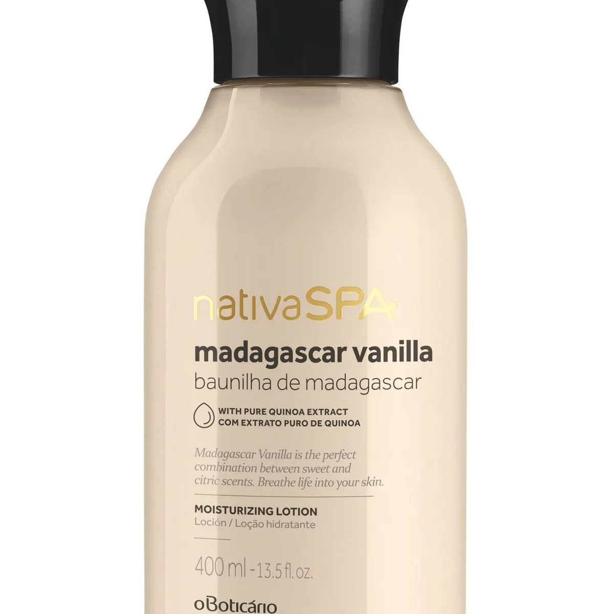NATIVA SPA - Hidratante Corporal Madagascar Vainilla Nativa Spa O Boticario para Piel Normal 400 ml